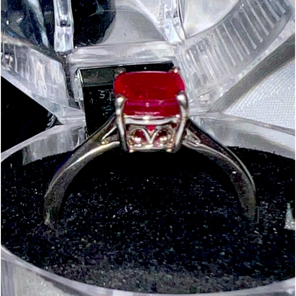 925 Sterling Silver Ruby Ring